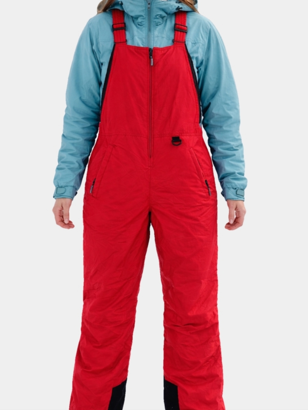 Arctic Quest Red And Black Snow Bibs With Adjustable Straps Size XL